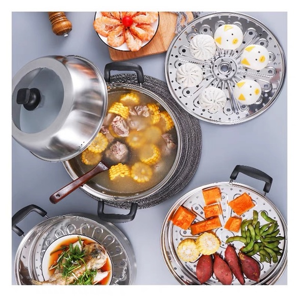 Zhang Xiao Quan Stainless Steel 3 Tiered Steam Pot - Picture 4 of 5